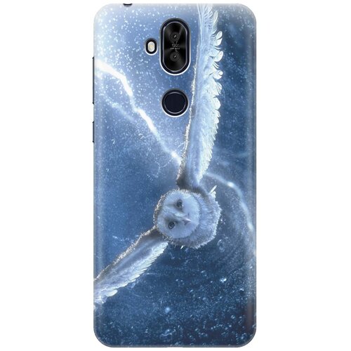 фото Re:pa накладка transparent для asus zenfone 5q / 5 lite zc600kl с принтом "сова в полёте"