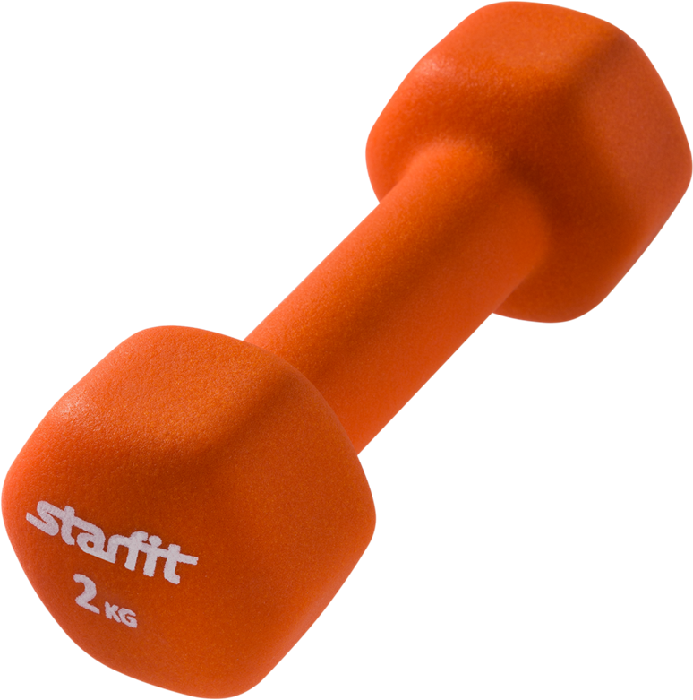 Starfit (Старфит) Гантель неопреновая DB-201 2 кг, оранжевая УТ-00009070
