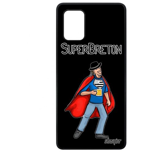 фото Чехол для samsung galaxy a71, "супербретонец" бретань комикс utaupia