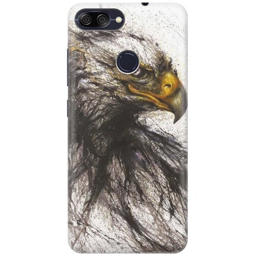 фото Re:pa накладка transparent для asus zenfone max plus (m1) zb570tl с принтом "ястреб"