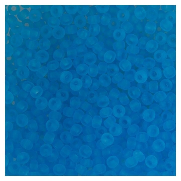 Бисероплетение Чехия Gamma круглый 3 10/0 2.3 мм 50 г 1-й сорт C637mat голубой мат. ( 60010 )