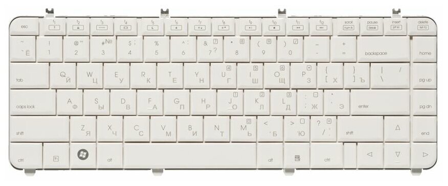 Клавиатура для ноутбуков HP Pavilion DV5-1000 RU White (pearl)