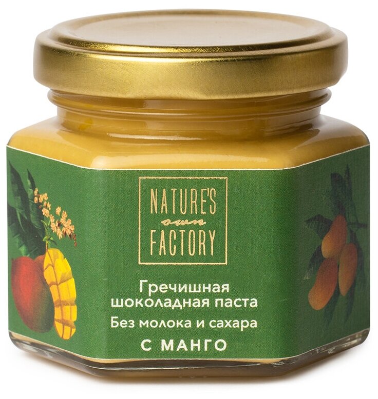 Nature's own Factory Паста гречишная шоколадная с манго 120г
