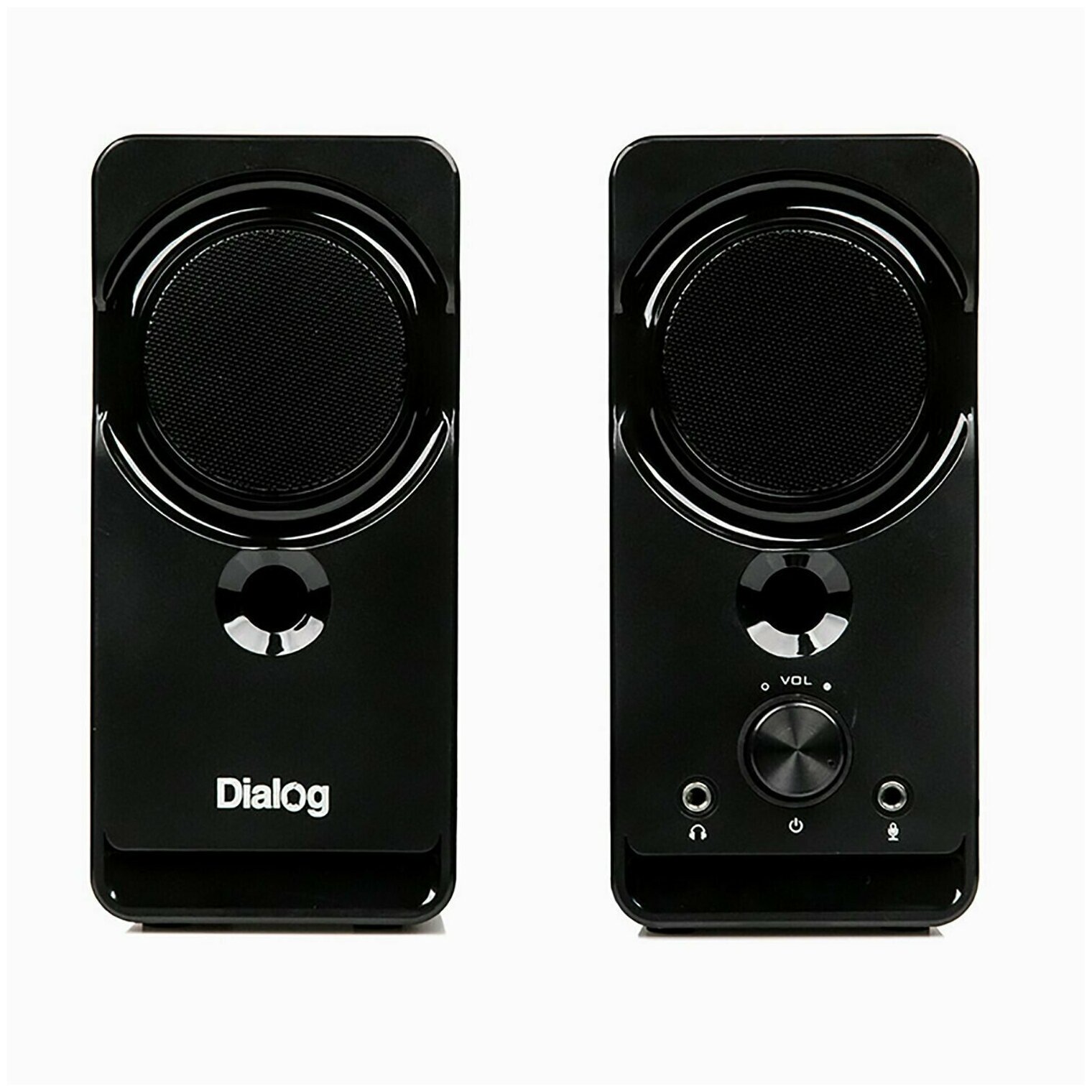 Dialog Stride AST-22UP - акустические колонки 20 8W RMS Phone Out Mic In черные питание от USB