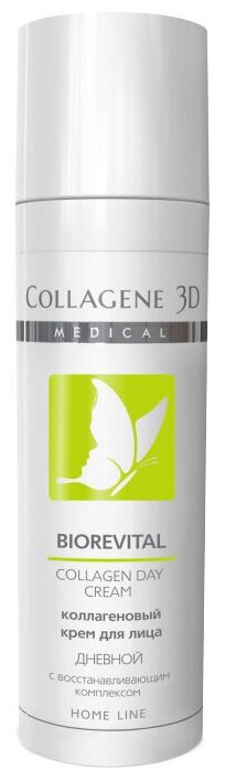 Medical Collagene 3D Home Line Biorevital Коллагеновый крем для лица Дневной с восстанавливающим комплексом, 30 мл