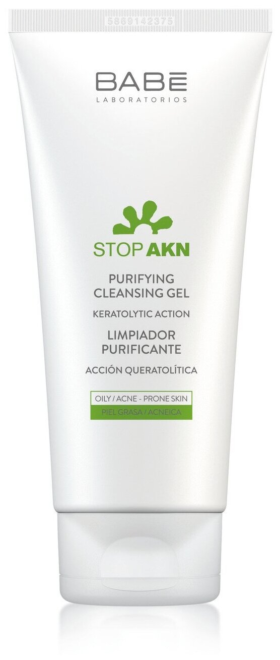 фото BABE Laboratorios Очищающий гель для умывания Stop AKN