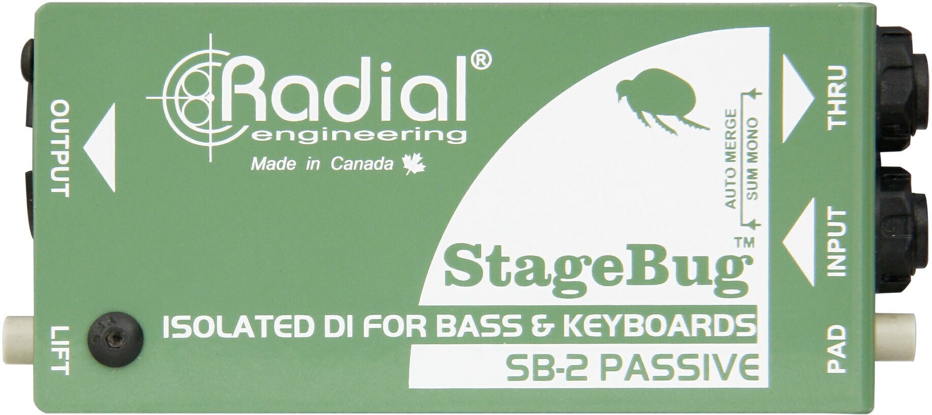 Radial SB-2 Пассивный дирерект-бокс для баса, акустической гитары и клавиш