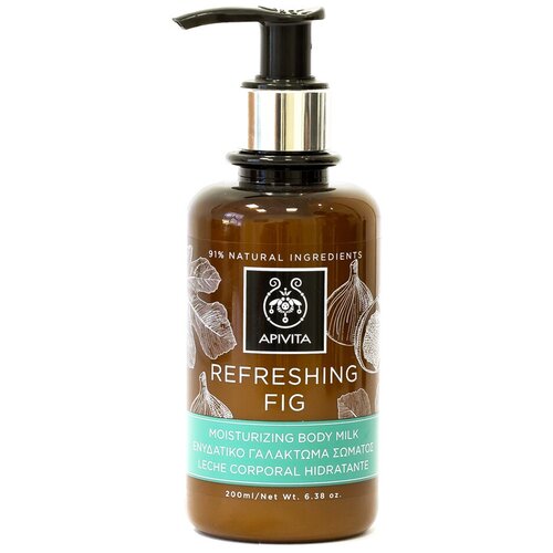 гель для душа apivita refreshing fig 250 мл Apivita Молочко для тела Refreshing Fig, 200 мл