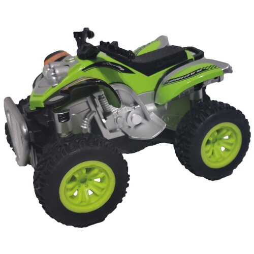 Квадроцикл Funky Toys FT61064 1:24, 12 см, зелeный s s toys черепаха свет звук 1499 с 1 года