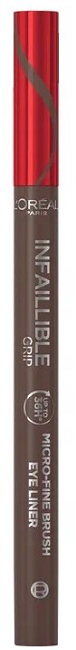 L'Oreal Paris Подводка для глаз Infaillible Grip Microfine, оттенок 02 коричневый