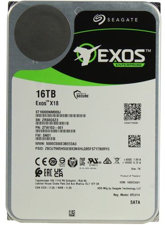 Жесткий диск HDD Seagate Exos X16 ST16000NM000J 16384 Гб