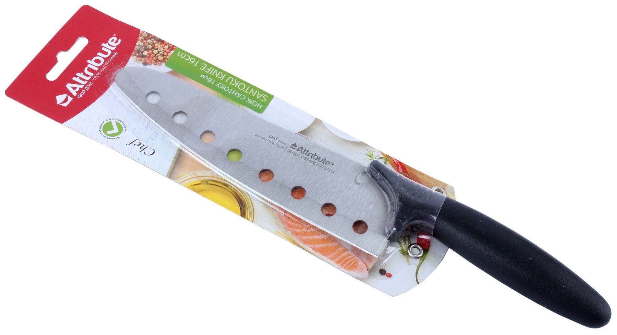 Нож сантоку Attribute Knife Chef AKC026 16см - фото №2