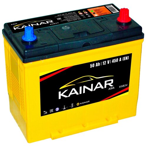 Аккумуляторная батарея KAINAR 65B24L 6СТ50 азия обратная