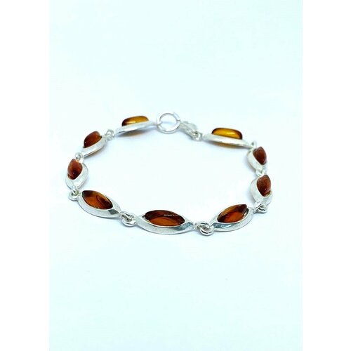 Браслет-цепочка RDS, искусственный камень, размер 18.5 см