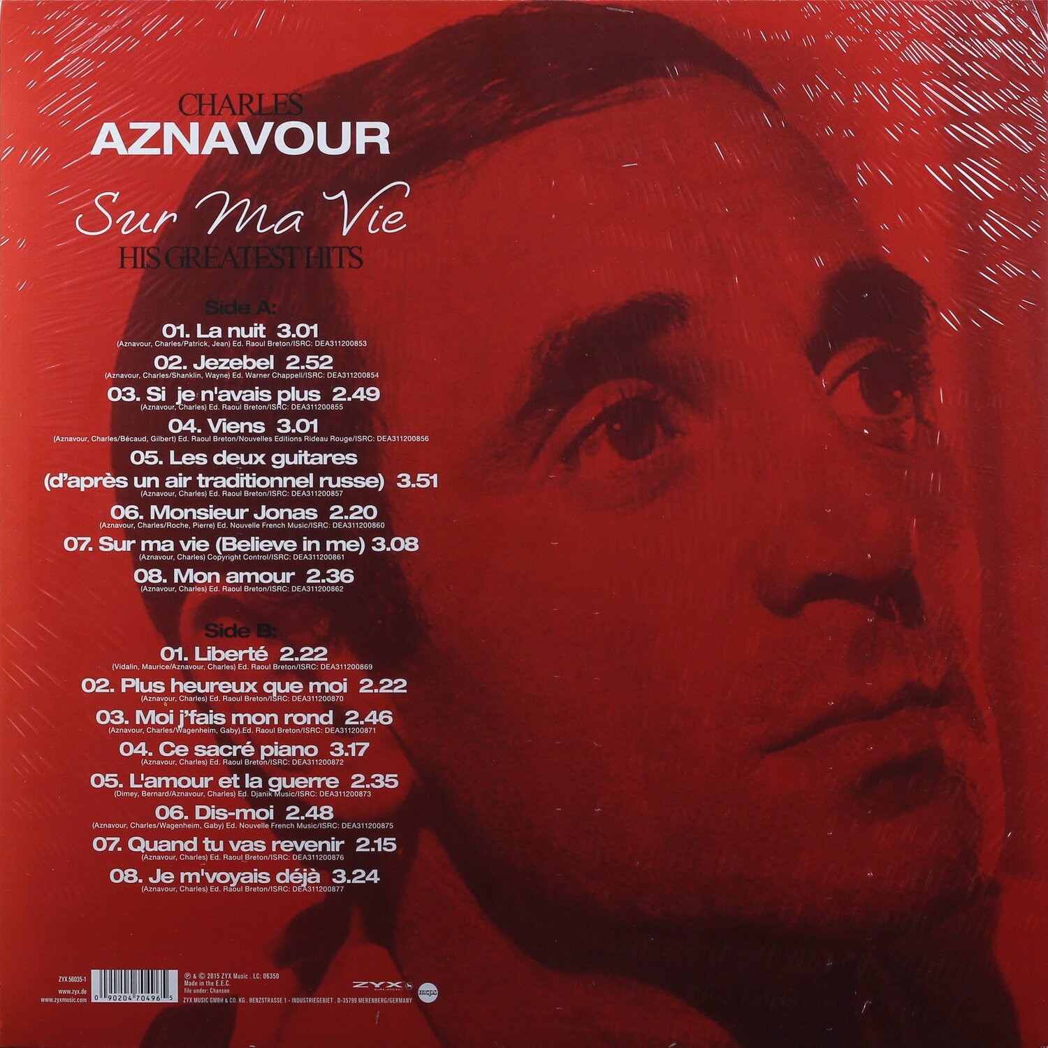 Charles Aznavour Charles Aznavour - Sur Ma Vie: His Greatest Hits Мистерия звука - фото №2