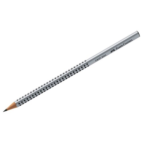 faber castell набор карандашей чернографитных grip 2001 2b 12 шт 117002 12 шт Faber-Castell Карандаш чернографитный Grip 2001 2B (117002) серебристый 1 шт.