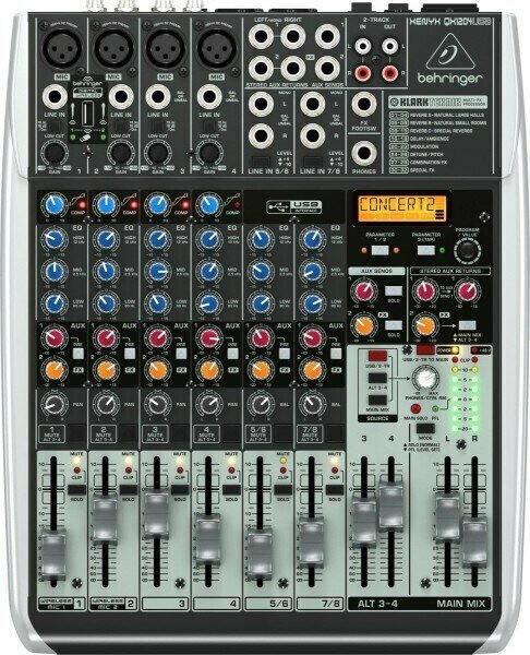 Behringer Xenyx QX1204USB Микшерный пульт компактный