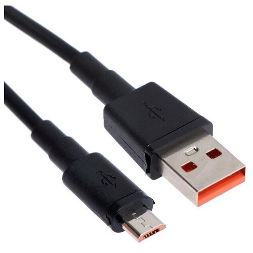 Кабель Krutoff Modern, microUSB - USB, 1 А, 1 м, черный кабель krutoff classic microusb usb 1 5 а 1 м tpe покрытие белый