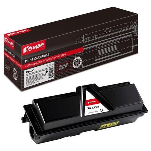 Картридж лазерный Комус TK-1130 чер.для Kyocera FS-1030/113, 1 шт.