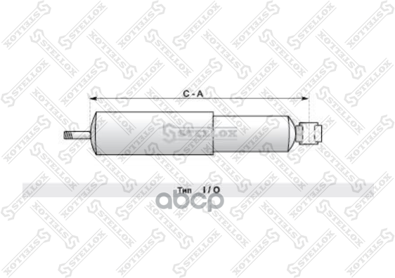 STELLOX 87-04815-SX (0037822 / 00500200 / 0086756) амортизатор подвески перед. 376-626 I / 0 16x63 20x50 \daf 95