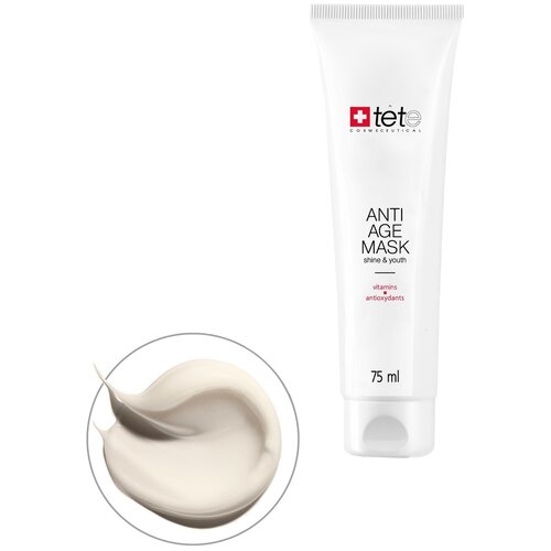 aravia крем маска омолаживающая для шеи и декольте anti age mask 300 мл TETe Cosmeceutical Омолаживающая маска с витаминами и антиоксидантами Отбеливающее действие Anti-age Mask Vitamins and Antioxydants, 1000 г, 75 мл