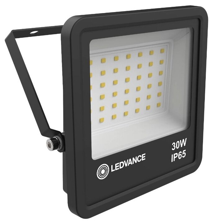 Прожектор светодиодный LEDVANCE Eco Class Floodlight LED 30W/2700/4000K Black IP65, 30 Вт, свет: дневной белый