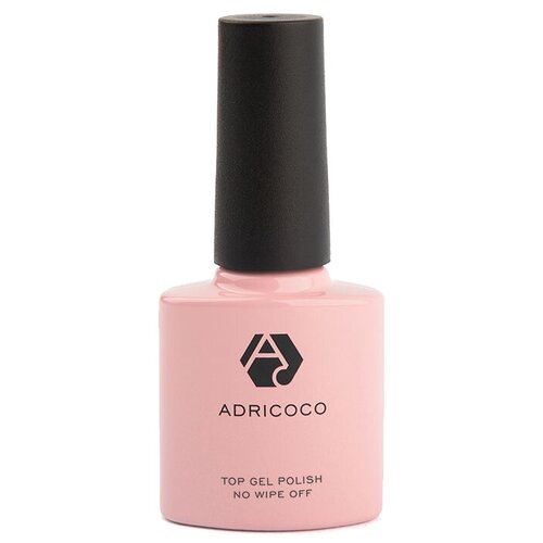 ADRICOCO Верхнее покрытие Super Top no Wipe, прозрачный, 8 мл adricoco верхнее покрытие top gel polish wipe off бесцветный 8 мл 40 г