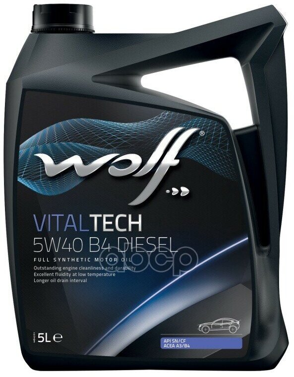 Wolf Масло Моторное Vitaltech 5W40 B4 Diesel 5L