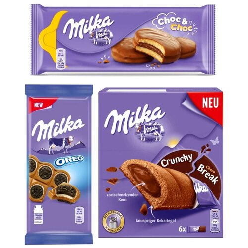 фото Набор milka oreo n6 бисквит, снова бисквит, шоколад