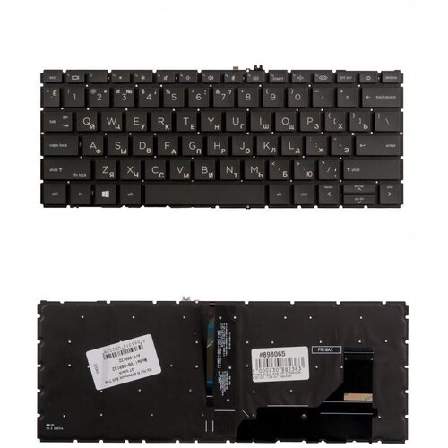 Keyboard Клавиатура для ноутбука HP Elitebook 830 G7 735 G7 черная 1588₽