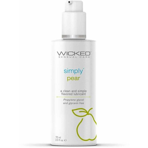 Гель-лубрикант со вкусом груши Wicked Simply AQUA Pear, 70 мл