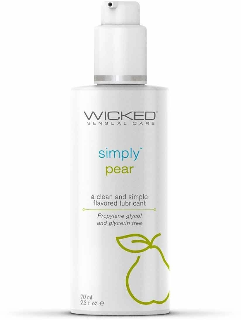 Гель-лубрикант со вкусом груши Wicked Simply AQUA Pear, 70 мл