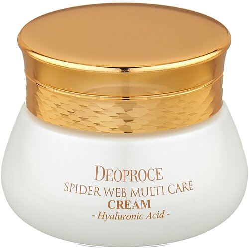 фото Deoproce spider web multi care cream крем для лица с протеинами паутины, 50 мл