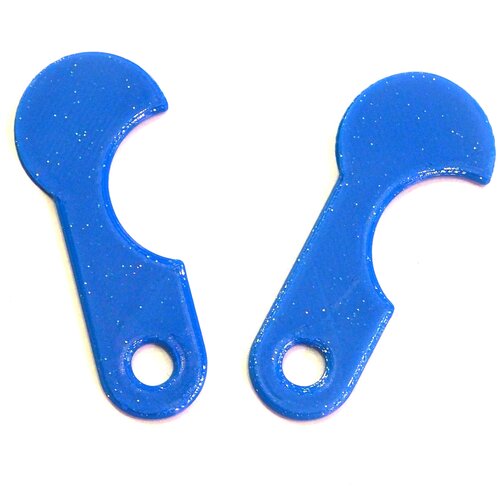 фото Брелок ключ для тележки заменяющий монету 2шт. синий империал опттрейд