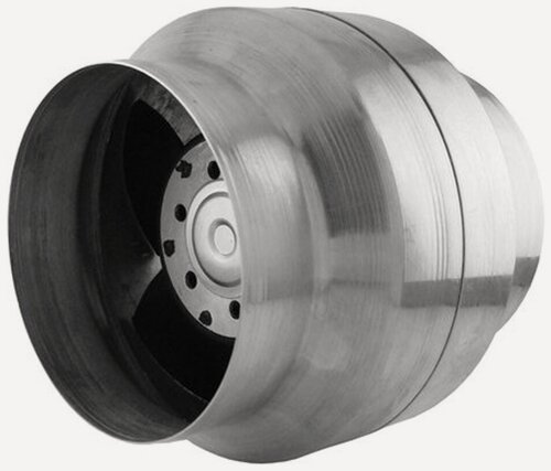 Изображение товара Вентилятор канальный термостойкий ВОК 120/100 Т ОК (+150 С) (для камина, саун, бань, хамам)