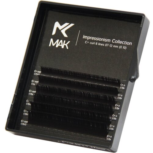 Коричневые ресницы Mak Perfect Brown мини-микс (6 линий) (C+ 0.07 5-8mm)