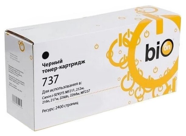 Bion Cartridge Bion C737 Картридж для Canon i-SENSYS LBP 151dw MF232 237 244 247 249 210 211 212 216 217 220 226 229 2400 стр. , Черный