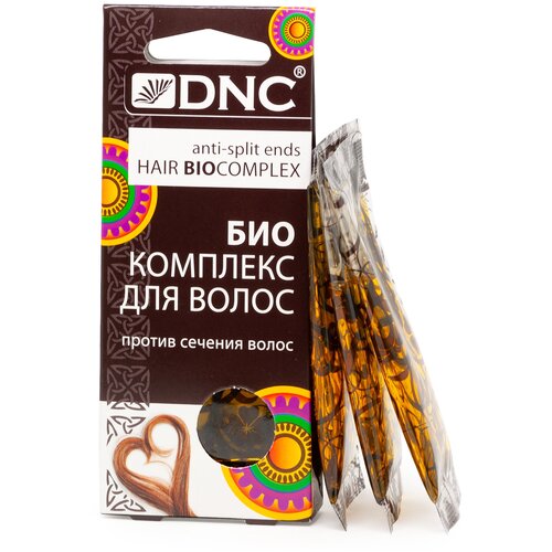 DNC Биокомплекс против сечения волос, 3 саше по 15 мл, DNC