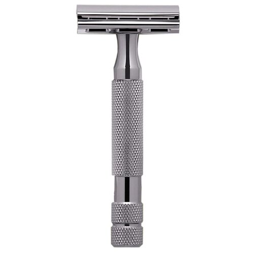 Т-образная бритва Rockwell Razors 2C, gunmetal chrome, сменные лезвия 5 шт. т образная бритва rockwell razors r1 хром white chrome