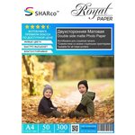 Фотобумага SHARCO A4 матовая двухсторонняя 300 г/м2 50 листов - изображение