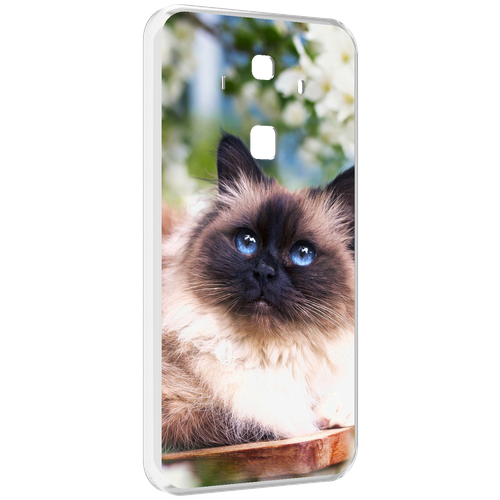 Чехол MyPads порода кошка Бирман для Huawei Mate 10 Pro задняя-панель-накладка-бампер