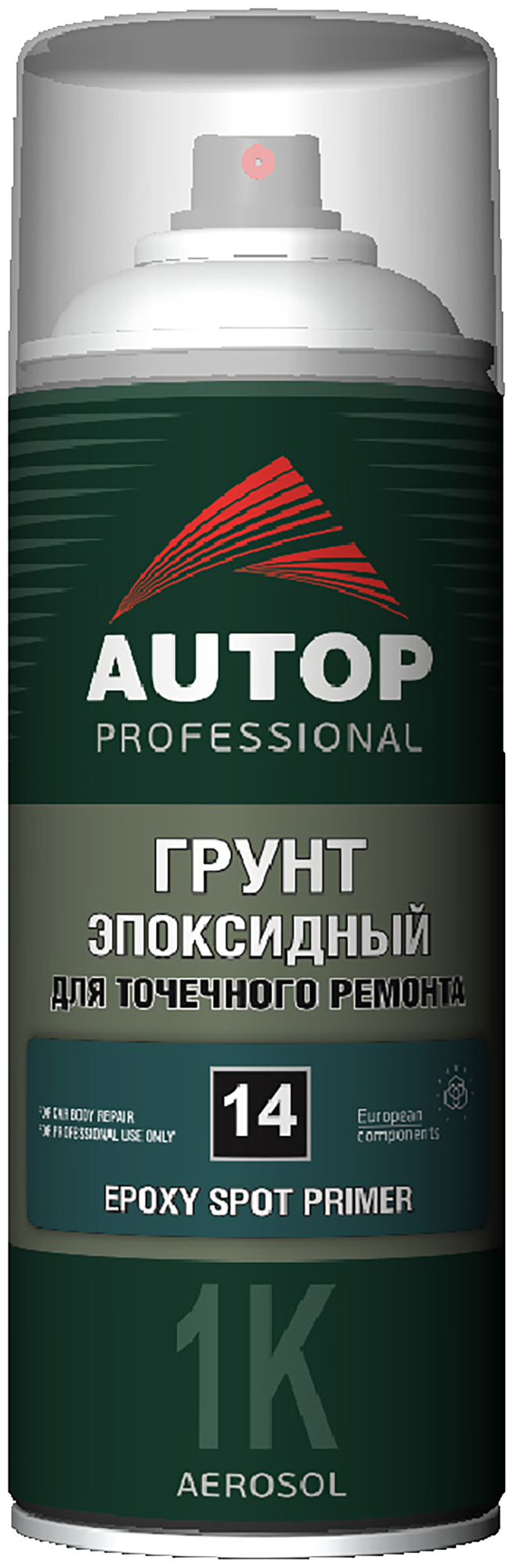 Грунт AUTOP 1K Epoxy эпоксидный, для точечного ремонта №14, светло-серый (аэрозоль), уп.520мл