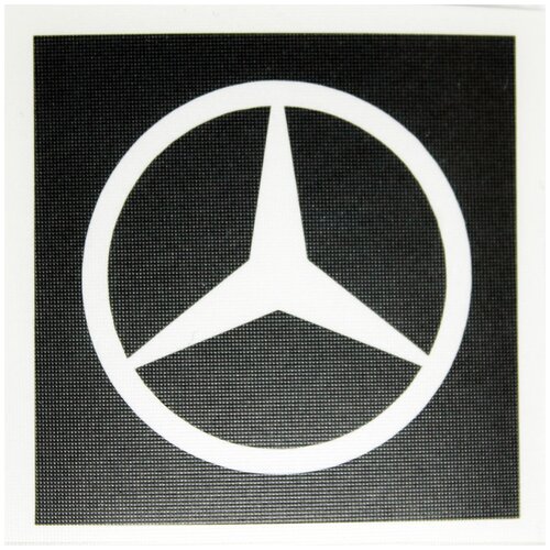 Трафарет наклейка Мерседес Бенц 50х50мм на монтажной плёнке Mercedes Benz