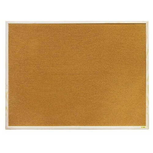 Доска пробковая inформат 90x120 см деревянная рама 3695₽