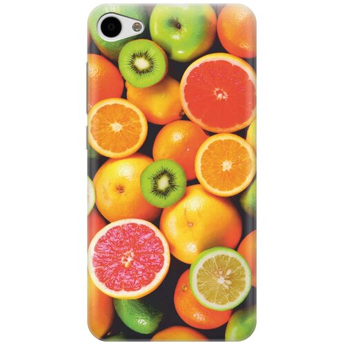 фото Cиликоновый чехол на meizu u10 / мейзу ю10 с принтом "сочные фрукты" gosso