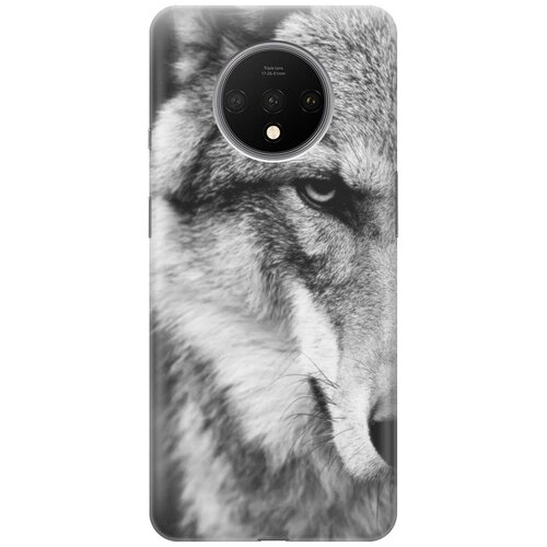 фото Gosso ультратонкий силиконовый чехол-накладка для oneplus 7t с принтом "спокойный волк"