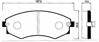 Дисковые тормозные колодки передние SANGSIN BRAKE SP1048 для Hyundai Sonata, Hyundai Coupe, Hyundai Lantra, Hyundai Elantra (4 шт.)