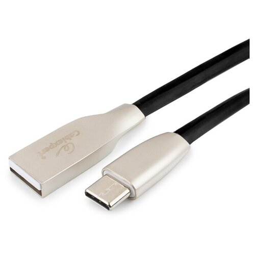 Кабель Cablexpert Gold USB - USB Type-C (CC-G-USBC01), 1 м, 1 шт., черный