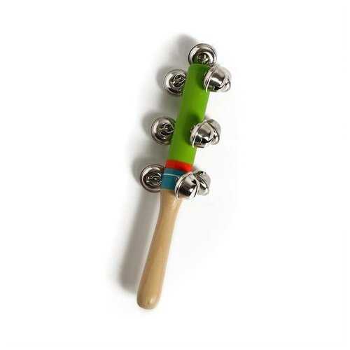 Игрушка с бубенцами Весёлая мелодия , цвет зелёный