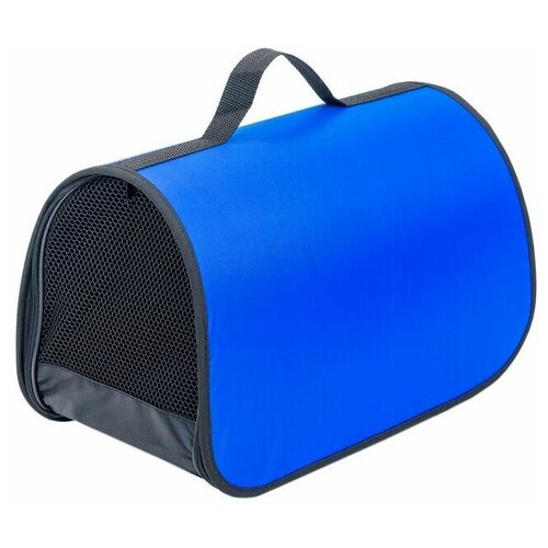 Моськи-Авоськи Сумка-переноска жёсткий каркас, раскладная, 45х26х26,5 см, синяя